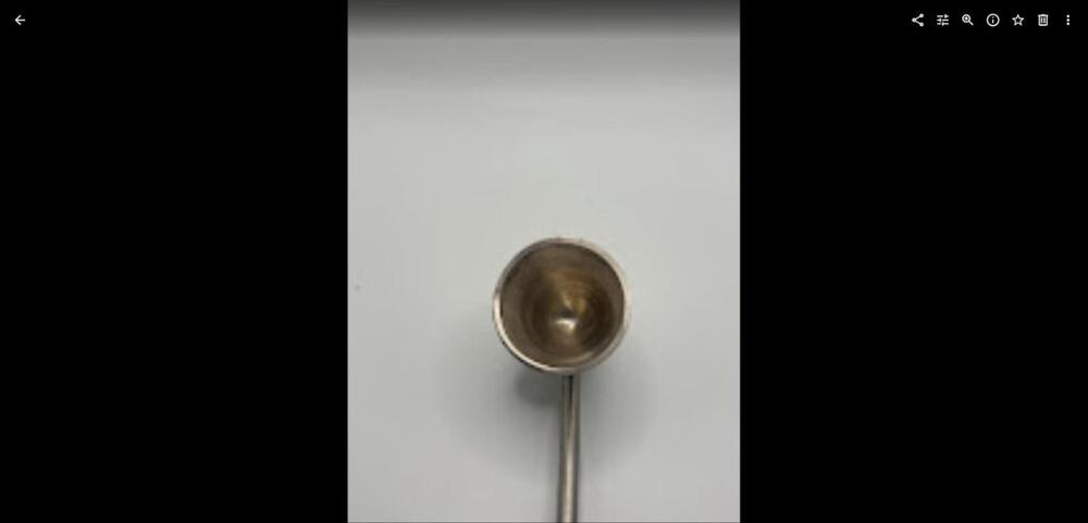 Silver Tone Candle Snuffer Bell Long Handle 11 inch